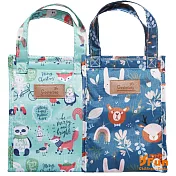 【iSFun】三角手提＊保溫保冷便當袋  藍海動物