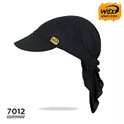 Wind x-treme 多功能綁帶頭巾帽 PEAK WIND 7012 / 城市綠洲 (遮陽帽 抗UV 抗菌 透氣 高彈性 西班牙品牌) ULTRABLACK