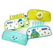 迪士尼怪獸大學 扁型筆袋 收納包 Monsters University 毛怪 大眼仔 皮克斯 A.大眼仔