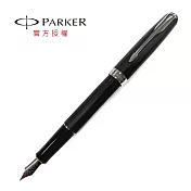 PARKER 08 黯黑白夾 鋼筆