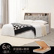 Homelike 喜家居雙人加大6尺附插座掀床組(2236)