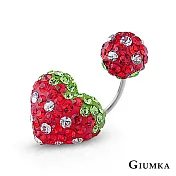GIUMKA鎖針耳環 繽紛小愛心鋼針 點點/草莓系列 單支價格多色任選 MF04002/MF04004 無 草莓B款單一支