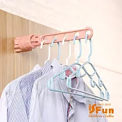 【iSFun】螺旋固定＊窗戶門框室內晾衣架/超值2入
