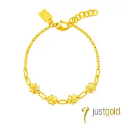 【Just Gold 鎮金店】希臘之履 純金手鍊