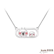 J’code真愛密碼銀飾 卡娜赫拉的小動物-P助和粉紅兔兔純銀項鍊