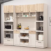 Homelike 喜家居7.3尺組合餐櫃-雪松雙色(2247)