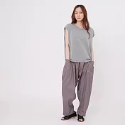 好我_Alen大口袋鬆緊哈倫褲 FREE 岩灰