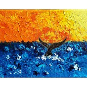 【玲廊滿藝】陳怡蓉 Jenny-鯨尾15x20cm