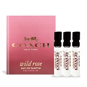 COACH 曠野玫瑰淡香精(2ml)X3 EDP-香水隨身針管試香-公司貨