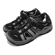 Teva 戶外鞋 Omnium 2 男鞋 黑灰 護趾 水陸 機能 魔鬼氈 涼鞋 1019180BLK 27cm BLACK/GREY