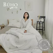 《BUHO》台灣製LYOCELL萊賽爾 單人床包+雙人被套三件組 《AB呆呆特工》