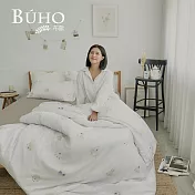 《BUHO》台灣製LYOCELL萊賽爾8x7尺雙人特大兩用被(套)+枕套三件組-台灣製 《呆呆特工》