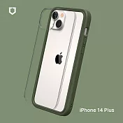 犀牛盾iPhone 14 Plus (6.7吋) Mod NX 防摔邊框背蓋兩用手機保護殼 - 軍綠