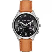 Carter’s MICHAEL KORS 都會時尚皮革腕錶-棕色 手錶