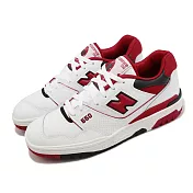 New Balance 休閒鞋 550 男鞋 女鞋 白 紅 皮革 復古 奶油底 NB BB550SE1D