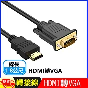 HDMI(公)轉VGA(公)轉接線(1.8M)