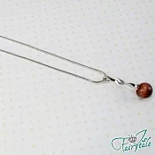 【伊飾童話】曲線棕晶＊優雅風項鍊