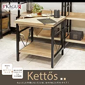 JP Kagu 臺灣製工業風小茶几-寬60cm(矮桌/咖啡桌/收納桌) 原木色