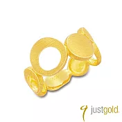 【Just Gold 鎮金店】心動組曲 純金戒指(港圍) 11