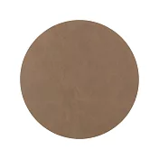 LIND DNA NUPO 皮革餐墊 （圓形、棕、大）