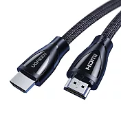 綠聯 8K HDMI2.1傳輸線 面網編織版 3D 8K 60Hz 支援PS5 (2公尺)