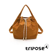 tripose NUDIE微皺尼龍手提斜背包- 稻禾駝