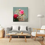 【御畫房】榮華富貴 國家一級畫師手繪油畫80×80cm VF-69 (客製商品)