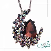 【伊飾童話】月下華爾滋＊滴型水晶長鍊  紅