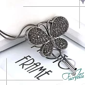 【伊飾童話】蝴蝶倩影＊水鑽伸縮活動長鍊  黑