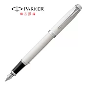 PARKER 新經典系列 鋼筆 白桿白夾