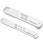 《FOX RUN》Kitchenart可調式量匙2件 | 料理匙 量勺 量杓 - 白