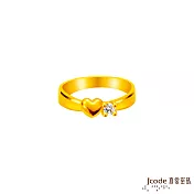 J’code真愛密碼金飾 耀眼愛黃金戒指