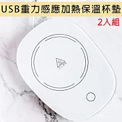 【55°智慧恆溫】USB重力感應加熱保溫杯墊 MC-520 (2入組)