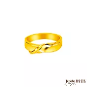 J’code真愛密碼金飾 愛纏著你黃金男戒指