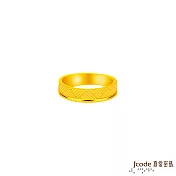 J’code真愛密碼金飾 編織愛黃金女戒指