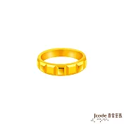 J’code真愛密碼金飾 濃情巧克力黃金男戒指