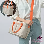 【iSPurple】清新生活＊保溫多格手提肩背媽媽推車包  卡其