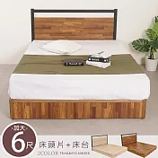 《Homelike》凡莫床台組-雙人加大6尺(二色) 床頭片 床台 床組 雙人床- 積層木