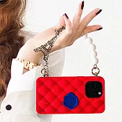 【Candies】iPhone 14 Pro - 經典小香風晚宴包(巴黎-紅) 手機殼