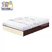 【文創集】拜斯 環保5尺雙人南亞塑鋼二抽屜床底 時尚雙色