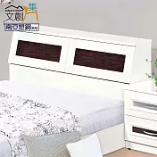 【文創集】凱菲 環保5尺雙人南亞塑鋼床頭箱(不含床底&床墊) 時尚雙色