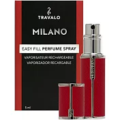 TRAVALO MILANO 米蘭系列香水分裝瓶 5ML (多色任選) 紅色
