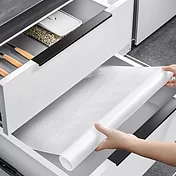 CS22 日本rakumiya防水防潮防油防蟲抗菌貼紙櫥櫃抽屜墊 透明圓款(無背膠抗菌)