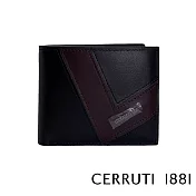 【Cerruti 1881】義大利頂級小牛皮8卡短夾 ANTON系列(黑色 CEPU05095M)