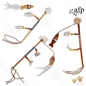 afp 追夢系列 貓薄荷 貓玩具 逗貓棒 吊繩 寵物玩具 逗貓玩具 羽毛魚魔杖逗貓棒(款式隨機)