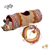 afp 追夢系列 寵物玩具 貓咪玩具 貓玩具 逗貓玩具 貓薄荷玩具 貓隧道 貓奴必備 英古拉風格隧道(款式隨機)