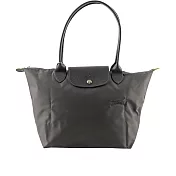 LONGCHAMP M號長把LE PLIAGE GREEN摺疊水餃包  (石墨灰)