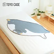 【日本TOYO CASE】動物造型涼感透氣三合一午睡枕/涼墊/涼毯- 企鵝