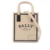 BALLY Crystalia XS 小牛皮迷你二用托特包 (米色)