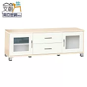 【文創集】瓦多 環保5.1尺南亞塑鋼二門二抽電視櫃/視聽櫃 時尚雙色